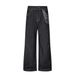 American High Street Wide-Leg Jeans With Patchwork Pockets, Unique Design, Stitched Topstitching, Slightly Flared Pants,_mkmklike.com