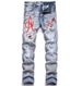 Y2K Heavy Embroidery Wide Leg Jeans - Vintage Washed Distressed Denim Pants For Streetwear & Retro Fashion_mkmklike.com