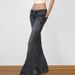 Women’s Vintage Low-Rise Flared Jeans – Distressed Wash, Slim Fit, Retro ’90s Style (S-L, Classic Blue)_mkmklike.com