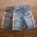 Men's Clothing Summer Men's Denim Shorts High Street Trendy Five Point Loose Straight Leg Style Embroidered Bones_mkmklike.com