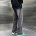 American Wide-leg Velvet Thickened Jeans Men's Autumn And Winter Trendy Brand Loose Casual Straight High Street Long Pants Trendy_mkmklike.com