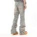 Men's Clothing Retro Heavyweight Distressed Line Bearded Jeans Men's Cleanfit Washed Slimming Pants_mkmklike.com