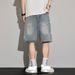 Men's Lightweight Denim Shorts - Stretchable Casual Summer Shorts With Straight Cut For Comfort & Style (Blue, S-3xl)_mkmklike.com