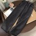 Women's Clothing Straight Leg Jeans Korean Style Versatile Slimming Wide Leg Casual Dad Pants Loose Fit Student Fashion_mkmklike.com
