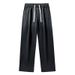 Men's Gradient Lyocell Jeans – Lightweight Wide-Leg Pants For Summer & Fall Fashion Trends Adjustable Drawstring Waist_mkmklike.com