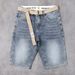 Men's Stretch Denim Shorts - Summer Lightweight Casual Elastic Waist Comfortable Mid-Length Shorts For Teen Boys_mkmklike.com