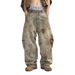 Street Alchemist Distressed Jeans – Heavyweight Dirty Wash Baggy Pants With Samurai Curve Hem (S-XXXL, Non-Stretch Cotton)_mkmklike.com
