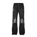 Men's Clothing High Street Washed Loose Wide Leg Five Pointed Star Diamond Stacked Jeans Jeans_mkmklike.com