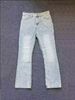 Cleanfit Ice Blue Vintage Flare Jeans – High Waist, Hand-Painted Distressing (S-XL, 80% Cotton, Retro)_mkmklike.com