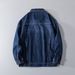 New Denim Jacket Men's Washed Simple Style Casual Jacket Men's Fattening Increase Retro Jacket Trend_mkmklike.com