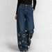 High-Waisted Loose-Fitting Cutout Jeans Metallic Eyelets Hollowed out Detail Wholesale Denim Trousers_mkmklike.com