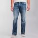 Men's Classic American Flare Jeans Retro High-Waisted Distressed Denim Pants With X-Back Pocket & Contrast Stitching_mkmklike.com