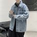 Loom Men's Denim Loose Fit High-End Style Cool European American High Street Hip-Hop Spring And Autumn Ripped Jacket_mkmklike.com