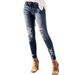ELLE 2025 New Women's Clothing Xiyin Hot-Selling Jeans High Elastic Slim Fit Casual Versatile Comfortable_mkmklike.com