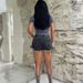American Style Black And Gray Distressed Denim Shorts For Women, 2026 Summer New Style, Tight Fitting, Slimming, And Leg Lengthening Hot Pants._mkmklike.com
