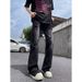 Yellow Mud Ripped Jeans 2024 New Men's Summer Thin Straight Loose American High Street Pants Trendy Brand_mkmklike.com