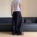 Men's Vintage Baggy Jeans - 90s Hip Hop Wide Leg Bell Bottom Denim Pants (S-XXXL, Black, Washed Cotton)_mkmklike.com