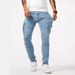 Men's Clothing Men's Casual Denim Overalls Multi Pocket Work Pants_mkmklike.com