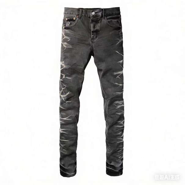 Men's Clothing High Street Cat Whisker Baggy Jeans Neutral Retro Straight Jeans Men And Women Loose Wide Legs_mkmklike.com