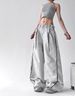 High Street Hip Hop Wide Leg Skinny Jeans Women's Summer Design Sense Striped Color Matching Pocket Versatile Jazz Scimitar Pants_mkmklike.com