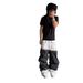 "Gothic Streetwear Unisex Distressed Patchwork Jeans – Oversized Straight-Leg Pants With Dark Aesthetic Harajuku Style"_mkmklike.com
