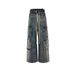 Streetwear Washed Distressed Jeans - Oversized Cargo Pants With Gradient Color (S-3XL, Unisex)_mkmklike.com