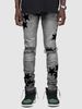 European And American New Star Ordinary Fashion High Street Denim Trousers Men Slim Elastic Handsome Trendy Men Long_mkmklike.com