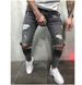 men's jeans, new ripped and slim fit men's clothing, small leg pants, long pants, cross-border wish_mkmklike.com