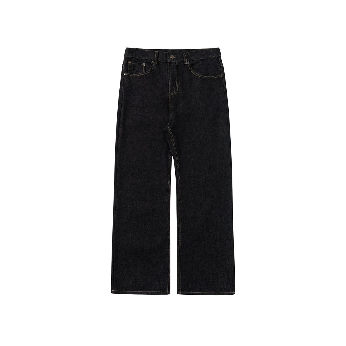 Pulse RDT Men's Clothing|2021M Loose Fit Straight Leg Selvedge Raw Denim Italian Vintage Jeans_mkmklike.com