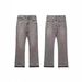 Vintage Cleanfit Distressed Jeans Retro Washed Denim Pants Fringe Hem Relaxed Straight Leg Black Grey Blue S-XL Men Women_mkmklike.com