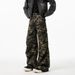 Woven Heavy Camouflage Men Spring New American Style Trendy Brand Hip Hop Wrinkled Loose Wide Leg Slightly Flared Cargo Long_mkmklike.com