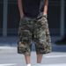 Vintage Heavyweight Denim Shorts For Men - Summer Streetwear Relaxed Fit Patchwork Cargo Shorts_mkmklike.com