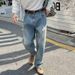 Men's High Quality Jeans Trendy Brand Loose Fitting Casual Trousers Spring Autumn Hong Kong Style Washed Distressed_mkmklike.com