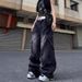 Plus Size Hip Hop Cargo Jeans – Oversized Streetwear Denim Pants With Multi-Pockets For Women_mkmklike.com
