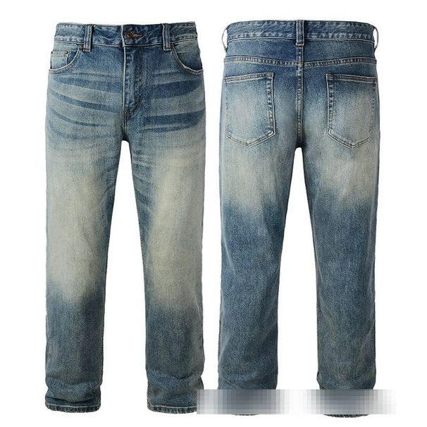 Men's Clothing European And American Men's Large Size Pants Retro Distressed Straight Jeans Men's Loose Versatile Casual Men's Trousers 305_mkmklike.com