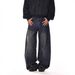 Vintage Washed Distressed Jeans – Unisex Baggy Straight-Leg Denim Pants With Raw Hem & High-Street Cut (S-XXXL, Retro Blue, 90s Streetwear Revival)_mkmklike.com