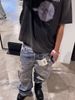 Men's Distressed Jeans With 3D Digital Print & Double Waist Design - Trendy Streetwear Denim Pants_mkmklike.com