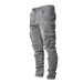 European And American New Jeans Men's Side Pockets Small Feet Tight Jeans Men_mkmklike.com