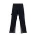 Men's Clothing High Street Ink Splashed Splicing Vibe Style Flared Jeans For Men And Women Ins Loose Floor Length Straight Trousers_mkmklike.com