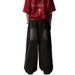 Men's Washed Denim Jeans – Relaxed Straight Fit Wide Leg Pants For Streetwear & Casual Outfits (Model K914)_mkmklike.com