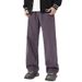 Nordmann Muqiu Men's Clothing | Autumn New Purple Jeans Unisex Loose Straight High Street Wide Leg Casual Long Pants_mkmklike.com