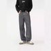 Men’s Heavyweight Vintage Smoke Gray Jeans – High-Street Loose Fit Straight Leg Denim Pants For Casual & Streetwear_mkmklike.com