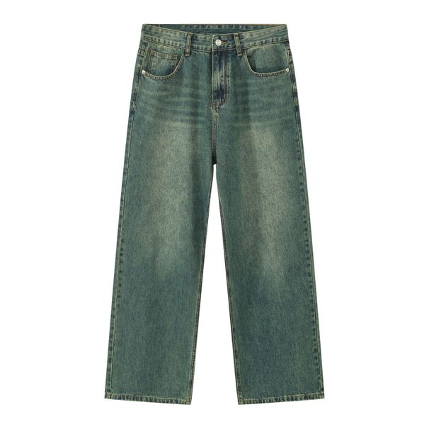 Men's Clothing Jeans Men's Niche High End Straight Wide Leg Casual Mopping Long Pants_mkmklike.com