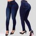 Women's High-Waisted Slim Fit Skinny Jeans Solid Color Elastic Casual Denim Jeans For Spring/Autumn Summer_mkmklike.com