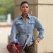 Women's Clothing Women's Casual Washed Denim Jacket With Pocket Waist Cinching Tie For Formal & Casual For Women_mkmklike.com