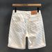 Men's Street Style Denim Shorts 2025 Slimming Straight Leg mid Length Retro Five Point Summer Jeans Softener Machine Washable_mkmklike.com
