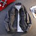 Men's Denim Jacket – Classic Denim Trucker Jacket With Button-Up Collar, Stylish & Durable Workwear Coat_mkmklike.com