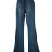 American Style Fleece-Lined High-Waisted Flared Jeans For Women, Autumn And Winter, Pear-Shaped Body, Slim Fit,_mkmklike.com