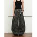 Men's Trendy Handsome Cross Border Denim American Retro Camouflage Curved Blade Sickle Pants Casual Street Style Couple Outfit_mkmklike.com