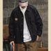 Men's Clothing Workwear Jacket For Men Autumn Loose Casual Brown Vintage Unwaxed Hunting Jacket_mkmklike.com